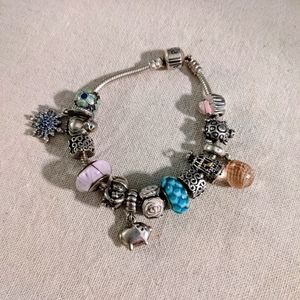 Pandora Charm Bracelet with 12 charms